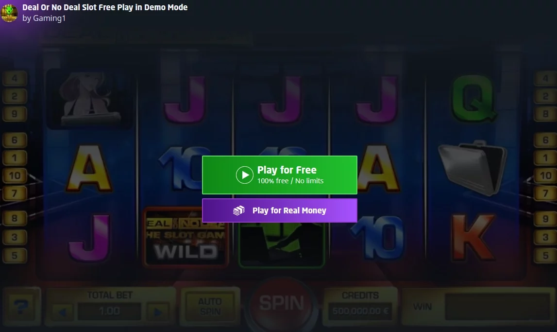 deal or no deal slot