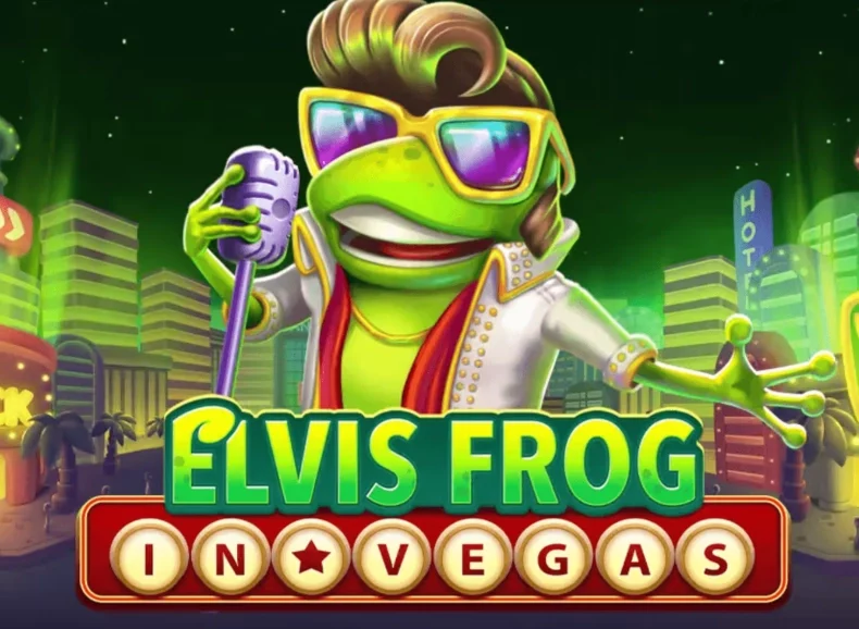Elvis Frog in Vegas Pokie